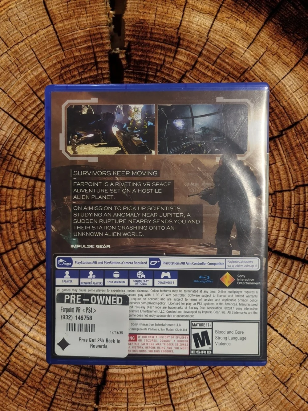 Sony PlayStation VR Farpoint - Blue Case